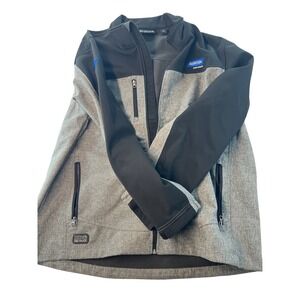Norton Dri Duck‎ Soft Shell Jacket Norton Logo Full Zip Gray Black XL